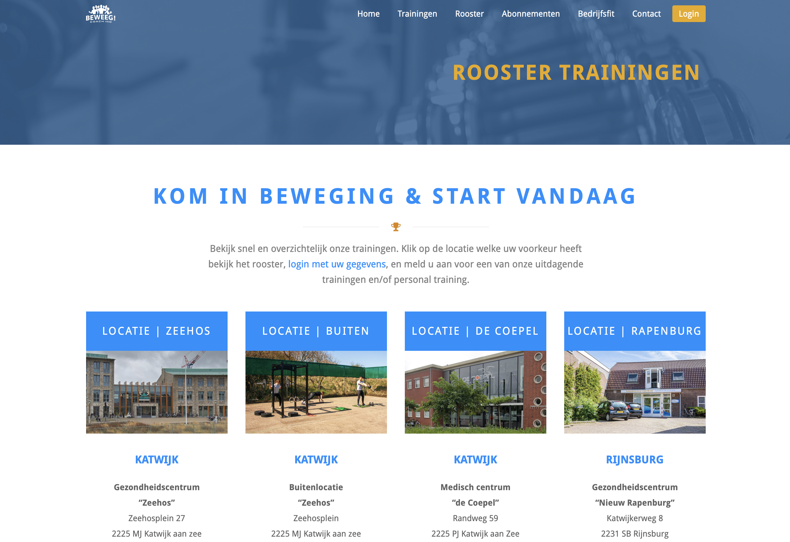 Beweeg Coaching, Katwijk, Sport, Training, Willem Schonenberg, Webdesign, Vormgeving, Huisstijl